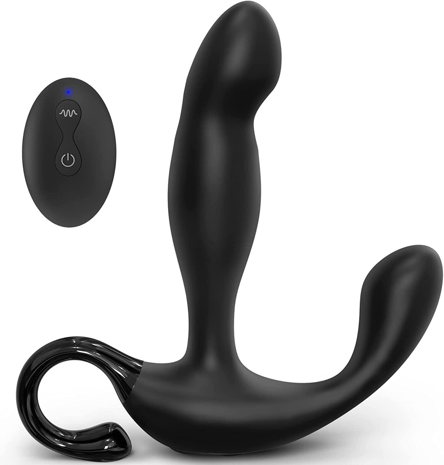 Wave Motion Vibrating Prostate Massager Sex Toy, wholesale custom Anal Sex Toys Vibrator with 10 Wave Motion & 10 Vibration Modes, Remote Controlled Anal Plug Adult Sex Toys for Men, Women and Couples Chinese manufacturer