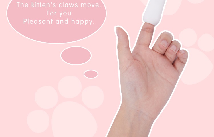 Women fingernail Vibrator cat paw